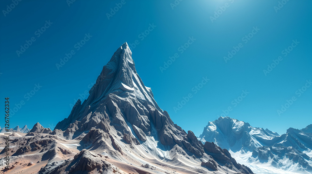 Fototapeta premium snow covered mountains in winter