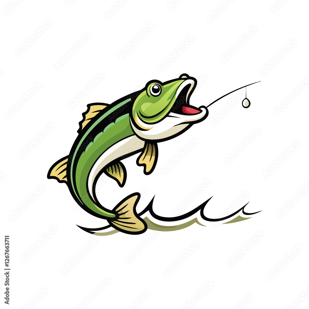 Fototapeta premium vector illustration fish 