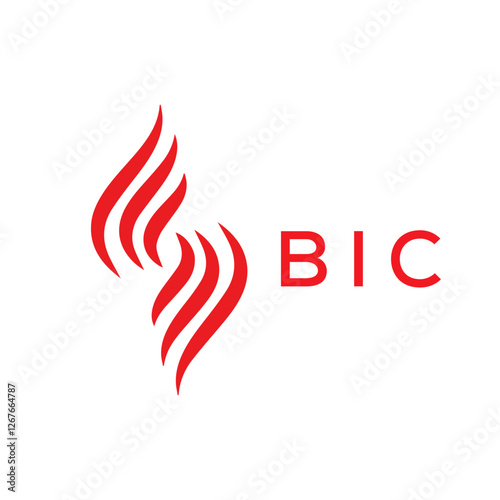 BIC Letter Initial Logo Design Template Vector Illustration