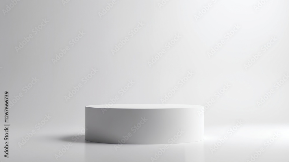 Minimal background. podium and white background for product presentation. 3d rendering illustration Minimal background. podium and white background for product presentation. 3d rendering illustration