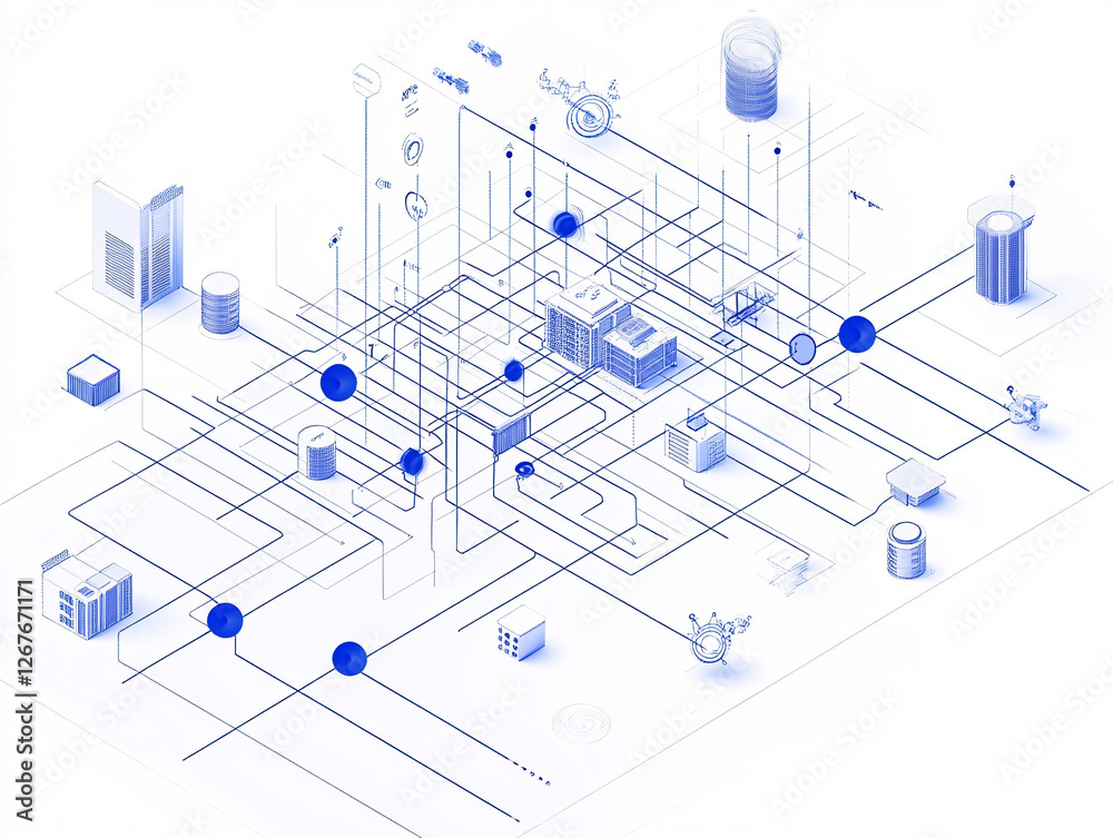 A modern digital smart city concept with buildings, infrastructure, and data connections in a futuristic interconnected layout
A modern digital smart city concept with buildings, infrastructure, and data connections in a futuristic interconnected layout