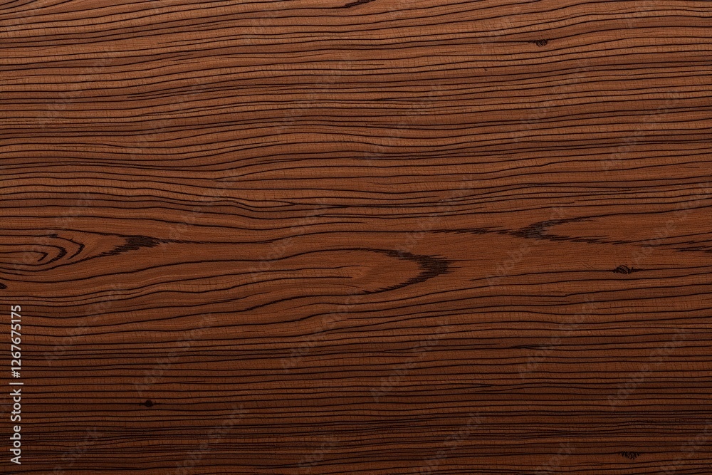 Naklejka premium Close-Up View of Rich Brown Wooden Texture with Unique Patterns