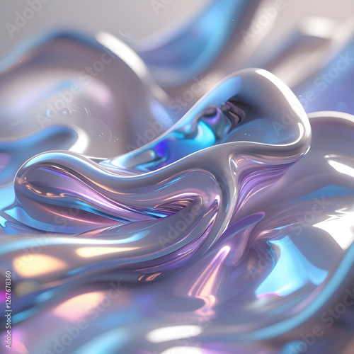 Immerse yourself in the beauty of Flowing Watercolor Harmony, a mesmerizing abstract composition that captures the elegance of freeform watercolor blending. 