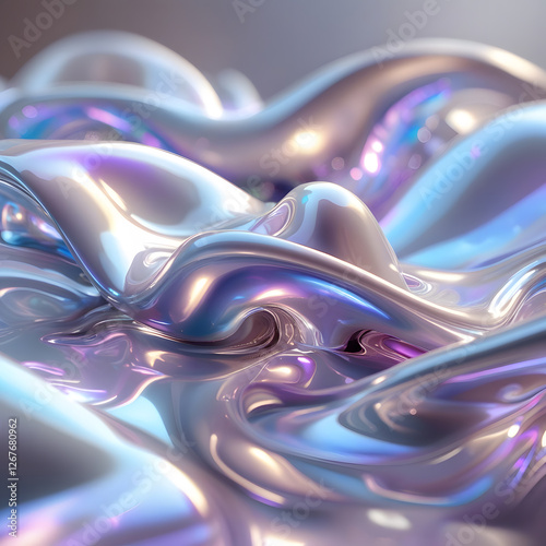 Immerse yourself in the beauty of Flowing Watercolor Harmony, a mesmerizing abstract composition that captures the elegance of freeform watercolor blending. 