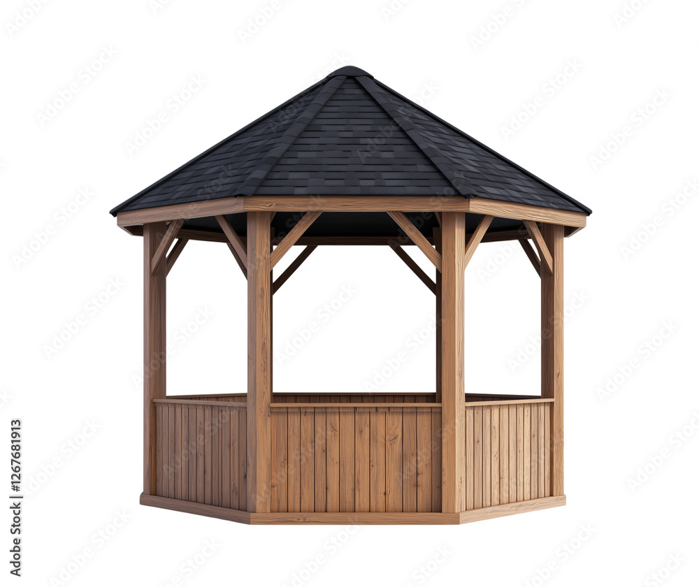 a wooden gazebo isolated on a transparent background a wooden gazebo isolated on a transparent background