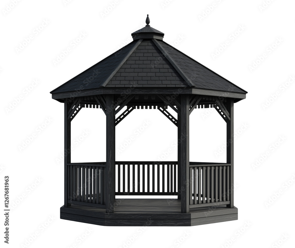 a wooden gazebo isolated on a transparent background a wooden gazebo isolated on a transparent background