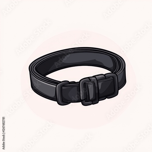 Elegant black leather belt with a stylish front buckle for versatile fashion accessory