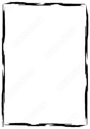 Aesthetic black vertical frame