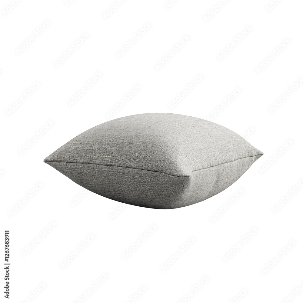 Light Grey Textured Square Throw Pillow Cushion Isolated on White Background Light Grey Textured Square Throw Pillow Cushion Isolated on White Background