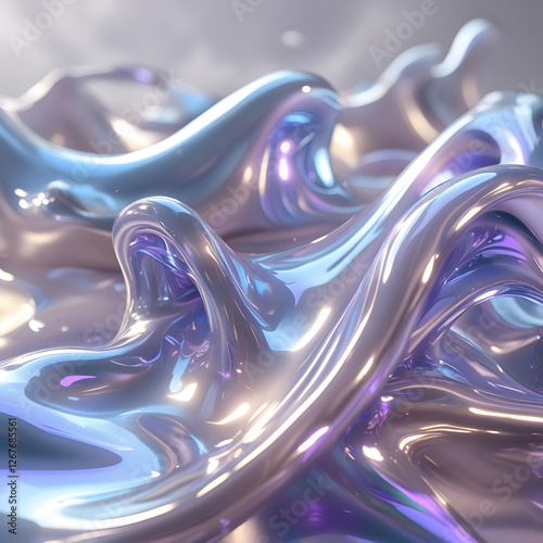 Immerse yourself in the beauty of Flowing Watercolor Harmony, a mesmerizing abstract composition that captures the elegance of freeform watercolor blending. 