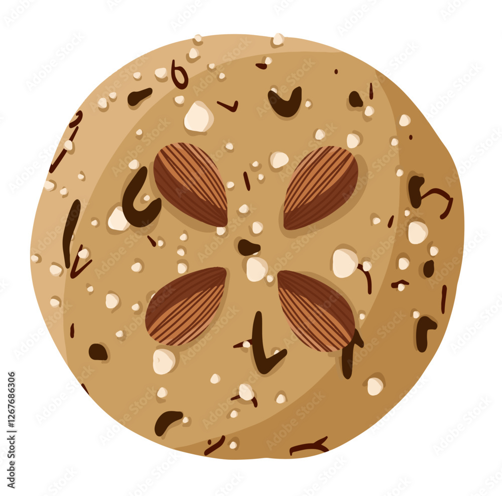 Fototapeta premium Almond Oats Cookies