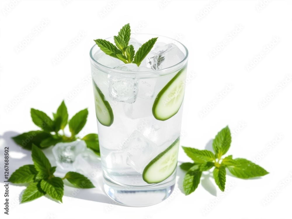 Refreshing Cucumber Mint Iced Water Refreshing Cucumber Mint Iced Water