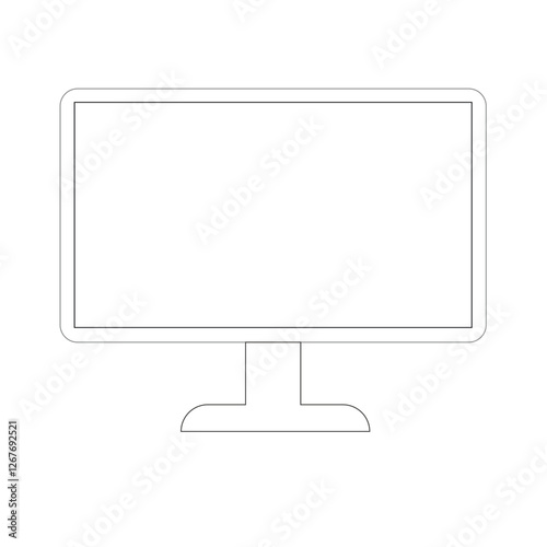Vector and line art for LCD TV monitors