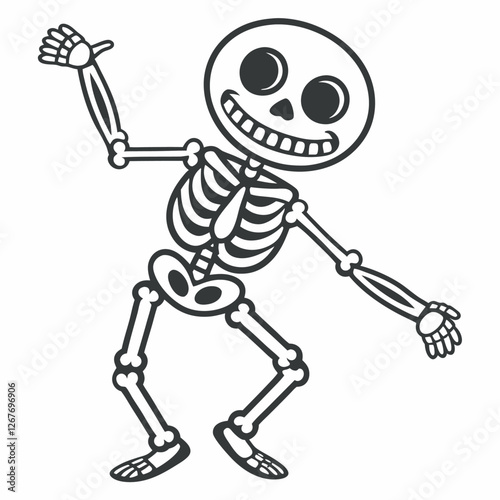 Dancing Skeleton vector