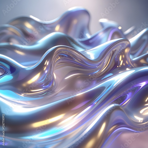 Immerse yourself in the beauty of Flowing Watercolor Harmony, a mesmerizing abstract composition that captures the elegance of freeform watercolor blending. 