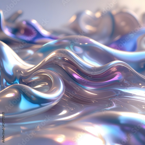 Immerse yourself in the beauty of Flowing Watercolor Harmony, a mesmerizing abstract composition that captures the elegance of freeform watercolor blending. 