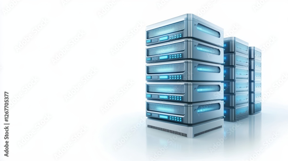 Modern servers, data center technology. Modern servers, data center technology.