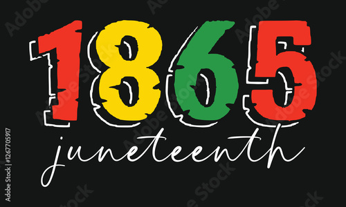 Juneteenth 1865 Vector T-shirt Design