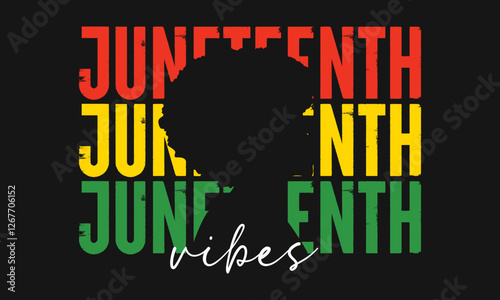 Juneteenth 1865 Vector T-shirt Design