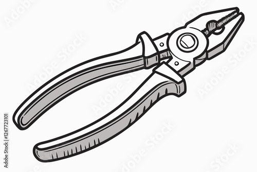 Durable pliers with ergonomic grips, perfect for electrical work and household repairs.