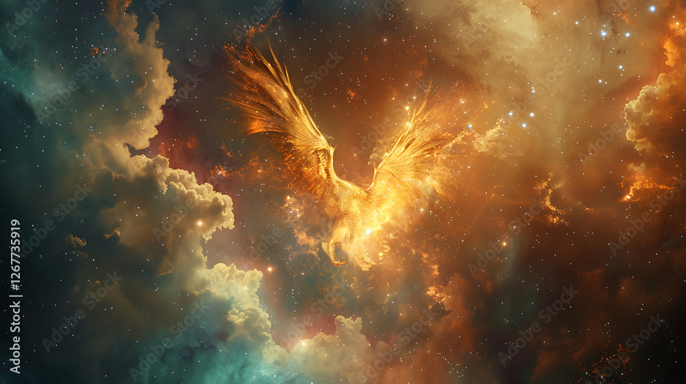 Obraz premium goldon phoenix