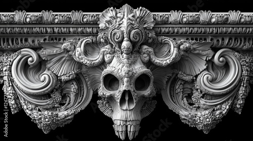 The magnificent elegy of Baroque skeletons photo