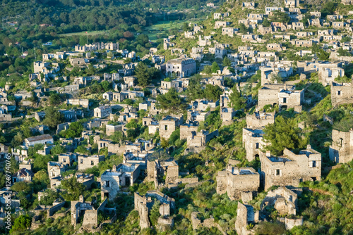 Abandonned Greek village of Kayakoy in Fethiye, Turkey