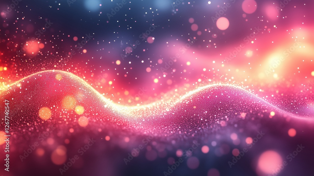 Obraz premium Star River Wave Light Dream Journey