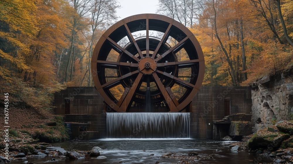 The tranquil beauty of autumn waterwheels The tranquil beauty of autumn waterwheels