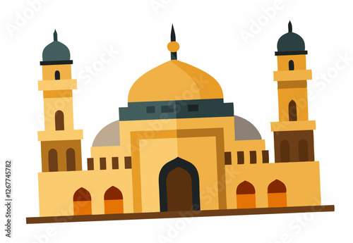 taj mahal vector illustration