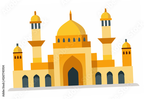 taj mahal vector illustration