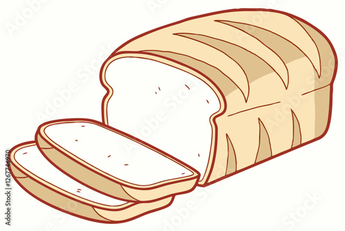 A sliced loaf of bread, perfect for sandwiches, toast, or baking recipes at home.