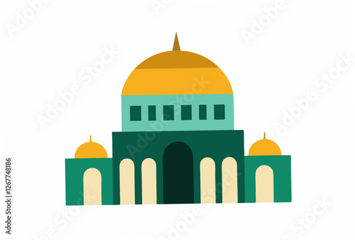 taj mahal vector illustration