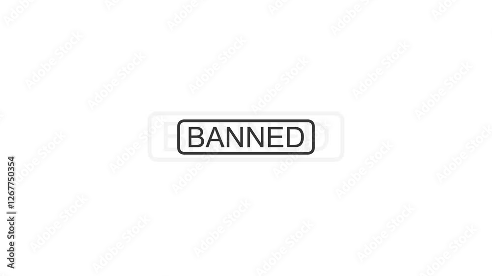 Ban banned sign symbol icon warning alert Ban banned sign symbol icon warning alert