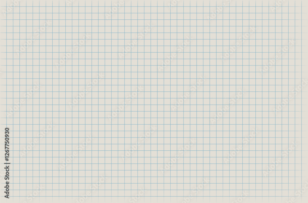 Blank notebook sheet with grid Blank notebook sheet with grid