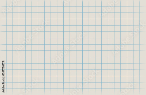 Blank notebook sheet with grid