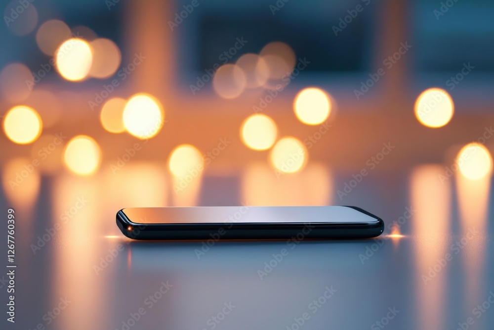smartphone charging on a table smartphone charging on a table