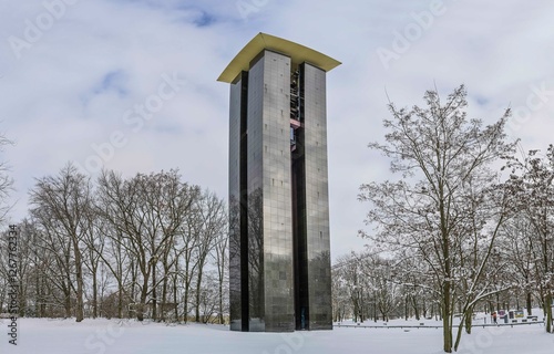 Winter, Schnee, Carillon, Großer Tiergarten, Tiergarten, Mitte, Berlin, Deutschland