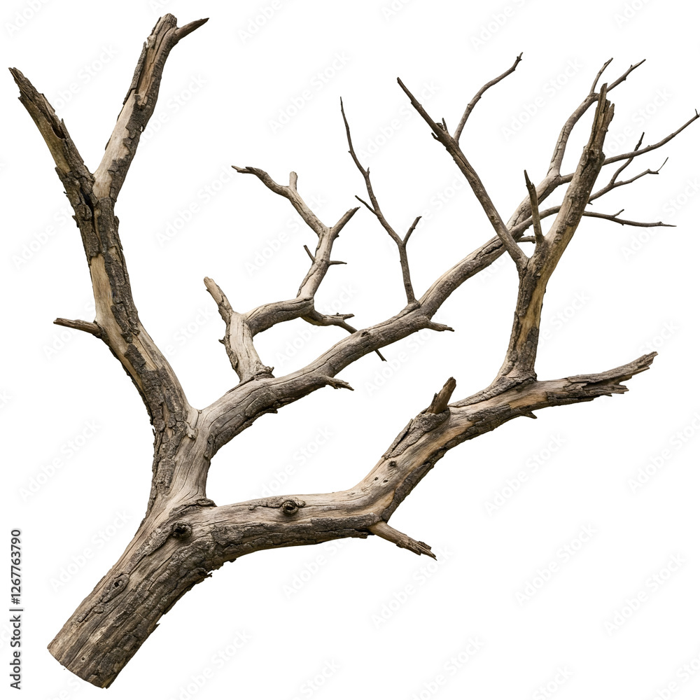 Fototapeta premium dead tree isolated on transparent background 
