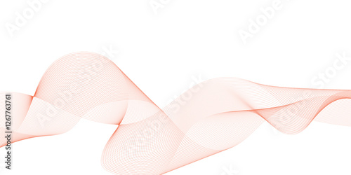 Vector glowing colorful wavy tech lines modern abstract background. Technology wave lines with swirl, frequency sound wave, twisted curve lines with blend effect.

