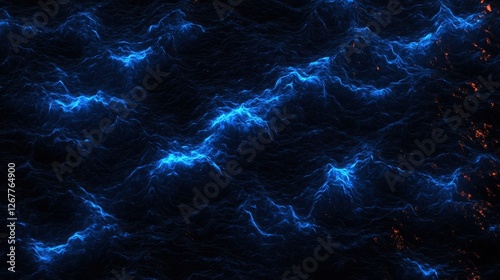 Wallpaper Mural Blue ocean waves sparkling texture pattern background, use for abstract wallpaper Torontodigital.ca