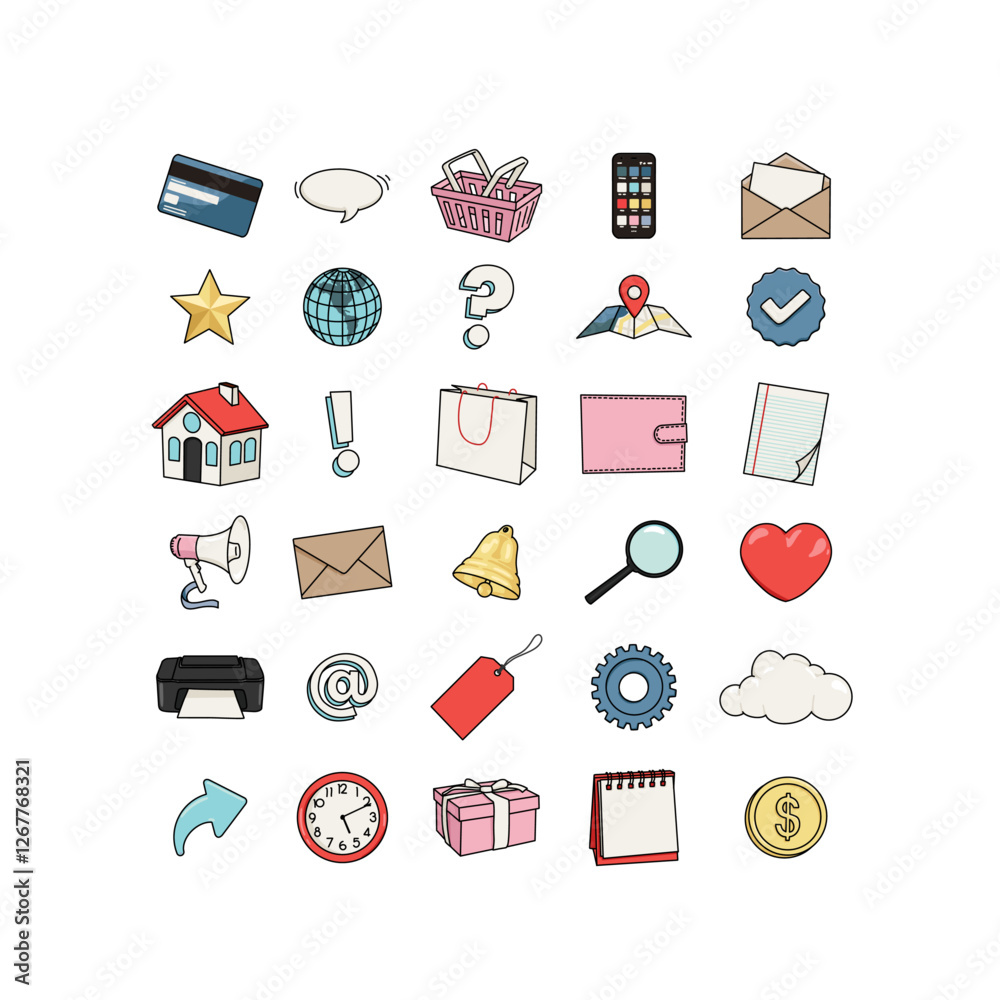 Social Media Business Icons