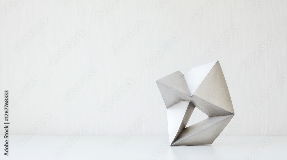 custom made wallpaper toronto digitalAbstract Minimalist Sculpture of Geometric Shapes in Modern Aesthetic Interior Space with Soft Lighting