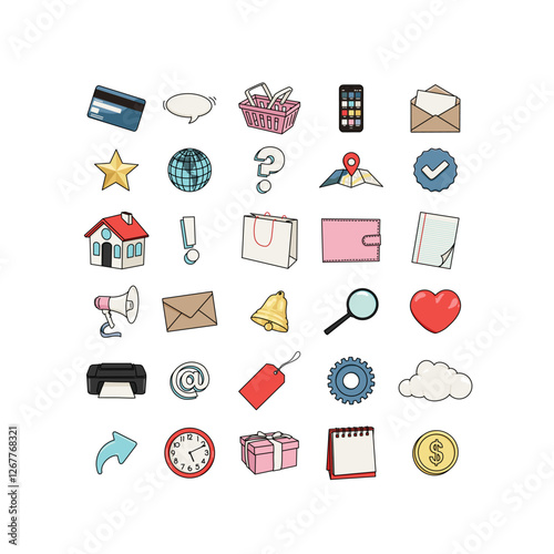 Social Media Business Icons