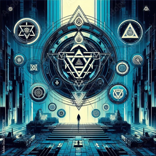 abstract technology background with circuit