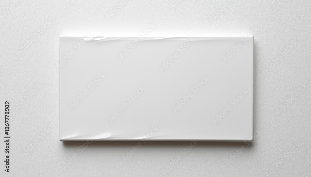 Blank wrapped canvas lies ready for artwork, indoors, for presentation purposes Blank wrapped canvas lies ready for artwork, indoors, for presentation purposes