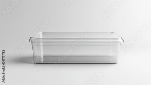 Clear Plastic Container Modern Transparent Storage in Minimalist Style