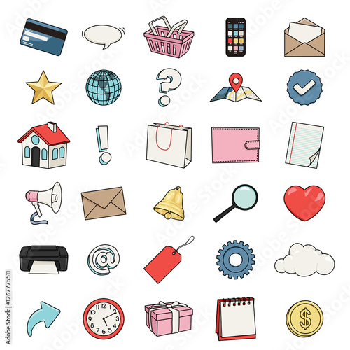 Social Media Business Icons