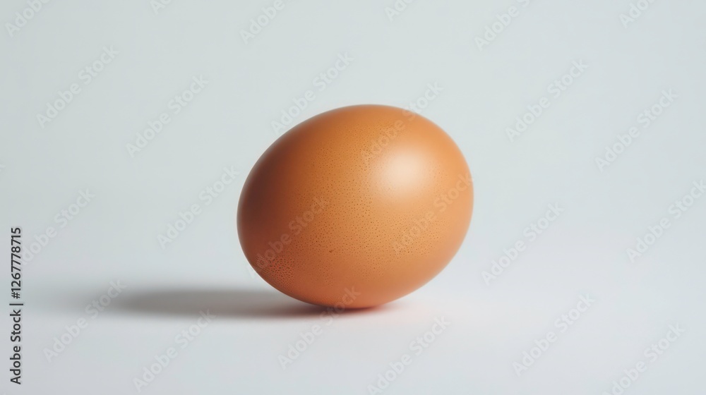Single brown egg on white background (1) Single brown egg on white background (1)