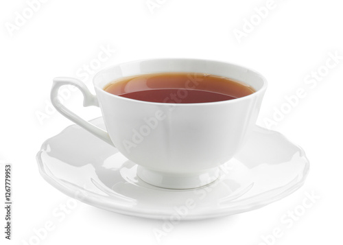 Wallpaper Mural Refreshing black tea in cup isolated on white Torontodigital.ca